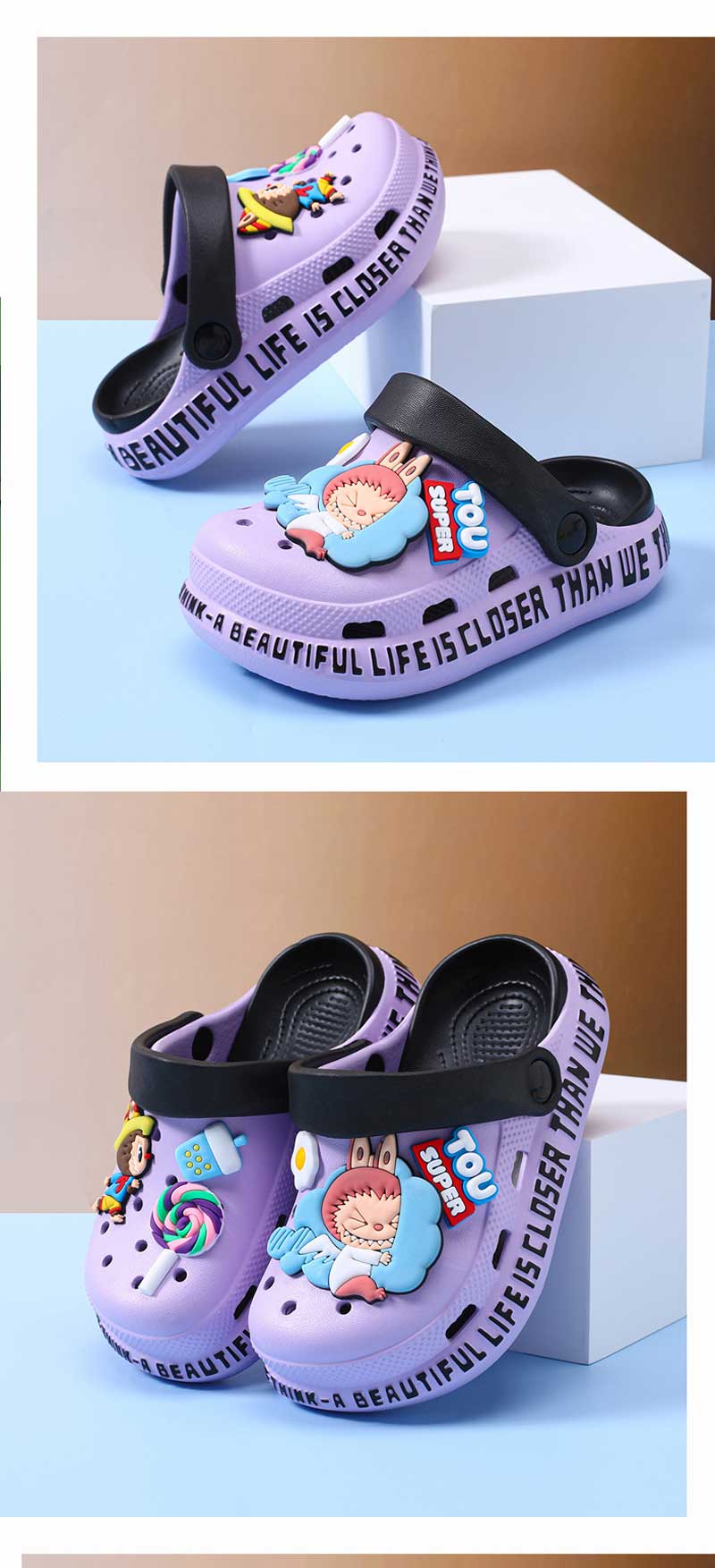 LX-008 ラブブ　かわいい　クロックス　夏のネットレッド