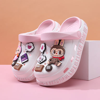 LX-008 ラブブ　かわいい　クロックス　夏のネットレッド