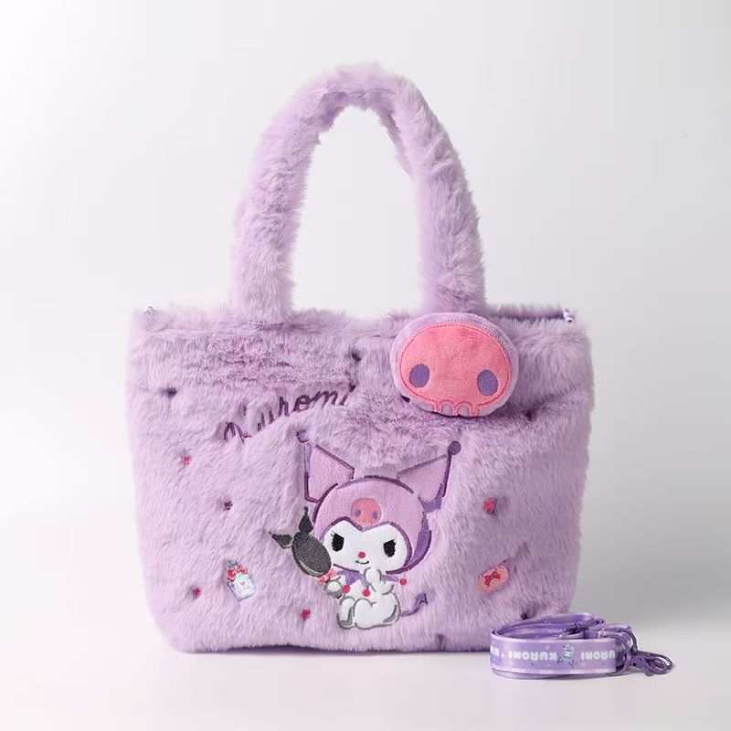 BAG-007 サンリオ　カバン　可愛い　ハンドバッグ ウール収納バッグ